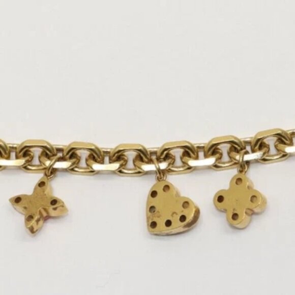 Louis Vuitton Hide and Seek Gold Tone Bracelet 2AC2331 - Picture 4 of 8